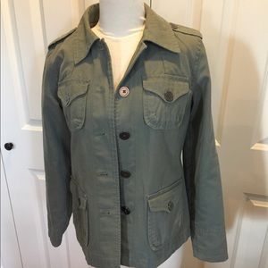Ruff Hewn Small olive green lined utility jacket - so cute!